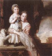 Sir Joshua Reynolds The Countess Spencer with her Daughter Georgiana Germany oil painting reproduction